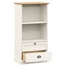 vidaXL Bookcase VIGO White 60x35x114.5 cm Solid Wood Pine