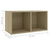 vidaXL 3 Piece TV Cabinet Set Sonoma Oak Engineered Wood