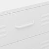 vidaXL Chest of Drawers White 80x35x101.5 cm Steel