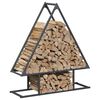 vidaXL Firewood Rack Anthracite 80x25x90 cm Cold-rolled steel