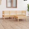 vidaXL 4 Piece Garden Lounge Set Solid Pinewood
