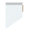 vidaXL Wall Wardrobe with Hooks White 80x24x35.5 cm Engineered Wood