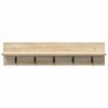 vidaXL Wall-Mounted Coat Rack Sonoma Oak 80 x 10.5 x 18 cm
