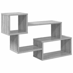 vidaXL Floating Shelf Wall-Mounted Grey Sonoma 87 x 20 x 55 cm