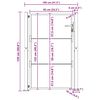 vidaXL Garden Gate 100x125 cm Corten Steel