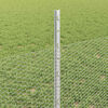 vidaXL Fence with Post Silver 0.5 x 10 m Steel