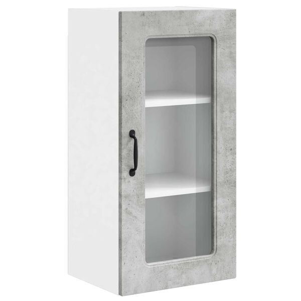 vidaXL Kitchen Cabinet Kalmar Concrete Grey 40 x 31 x 80 cm