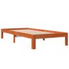 vidaXL Bed Frame without Mattress Wax Brown 90x190 cm Single Solid Wood Pine