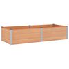 vidaXL Garden Raised Bed Brown 250 x 100 x 54 cm alu.