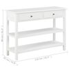 vidaXL Sideboard White 110x35x80 cm MDF