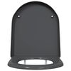 vidaXL Toilet Seat Anthracite 46.2 x 36 x 4.3 cm Duroplast
