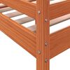 vidaXL High Sleeper Bed without Mattress Wax Brown 75x190 cm Small Single Solid Wood