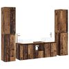 vidaXL Bathroom Furniture Set 5 pcs Old Wood 33 x 34.5 x 160 cm