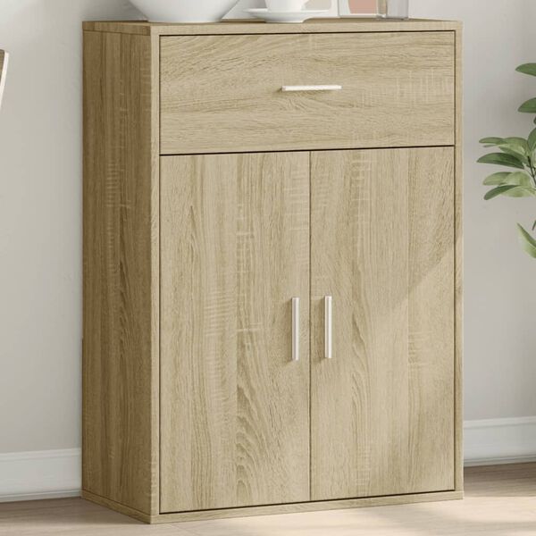 vidaXL Sideboard Sonoma Oak 60x30x84 cm Engineered Wood