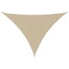 vidaXL Sunshade Sail Oxford Fabric Triangular 3x4x5 m Beige