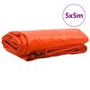 vidaXL Tarpaulin 650g / m² Orange 5 x 5 m Canvas with PVC Coating