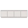 vidaXL TV Cabinet White 156x37x45 cm Solid Wood Pine