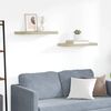 vidaXL Floating Wall Shelves 2 pcs Oak 60x23.5x3.8 cm MDF