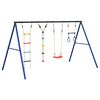 vidaXL Outdoor Swing Set with Swing. Trapeze. Ladder. Disc Swing