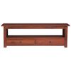 vidaXL TV Cabinet Brown 115x30x40 cm Solid Mahogany Wood
