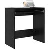 vidaXL Desk with Drawer Black Oak 77.5 x 43 x 79 cm Engineered Wood