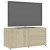 vidaXL TV Cabinet Sonoma Oak 80x34x36 cm Engineered Wood