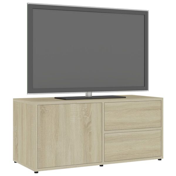 vidaXL TV Cabinet Sonoma Oak 80x34x36 cm Engineered Wood