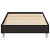 vidaXL Bed Frame No Mattress Black 100x200 cm Engineered Wood