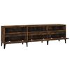 vidaXL TV Cabinet Smoked Oak 150x30x44.5 cm Engineered Wood