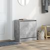 vidaXL Shoe Cabinet Concrete Grey 60x34x63.5 cm Engineered Wood