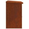 vidaXL Parcel Drop Box Rusty 47.5 x 38 x 59 cm Weathering Steel