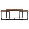 vidaXL Nesting Coffee Tables 3 pcs Solid Wood Teak