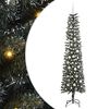 vidaXL Artificial Christmas Tree with 300 LEDs with Stand Green 210 cm