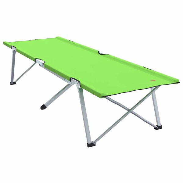 vidaXL Folding Camping Bed Folding 2 pcs Dark green 62 x 194 x 42 cm