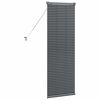 vidaXL Window Blind with Curtains Manual Dark grey Aluminium