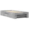 vidaXL Bed Frame without Mattress Concrete Grey 90x200cm Engineered Wood