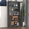 vidaXL Highboard HAMAR Solid Wood Pine Dark Grey