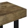 vidaXL Coffee Table Dark Brown and Black 90x45x40 cm MDF and Iron