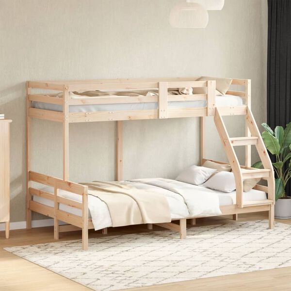 vidaXL Bunk Bed without Mattress 90x200/120x200 cm Solid Wood