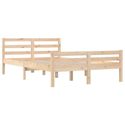 vidaXL Bed Frame Solid Wood 160x200 cm