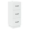 vidaXL Drawer Cabinet White 33 x 34.5 x 87 cm Engineered Wood
