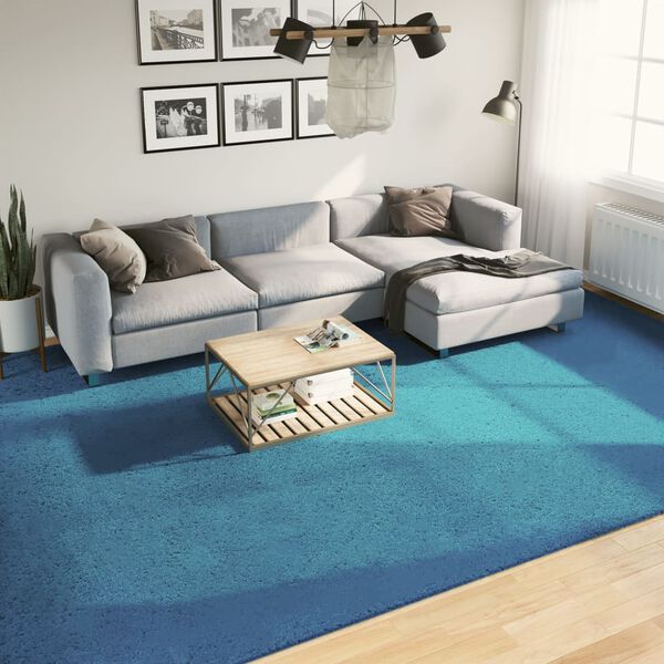 vidaXL Rug OVIEDO Short Pile Turquoise 300x400 cm