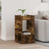 vidaXL End Table Smoked Oak 30 x 30 x 56 cm Engineered Wood