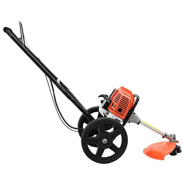 vidaXL Brush Cutter with Wheels Orange 52 cc 1.45 kW