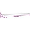 vidaXL Wall Shelves 4 pcs Old Wood 60x20x1.5 cm Engineered Wood