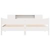 vidaXL Bed Frame without Mattress White 180x200 cm Super King Solid Wood Pine