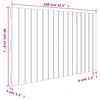 vidaXL Wall Headboard White 108x3x60 cm Solid Wood Pine