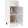 vidaXL Drawer Bottom Cabinet Lyon High Gloss White 30x46x81.5 cm Engineered Wood