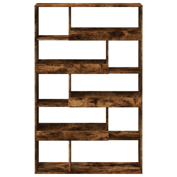 vidaXL Room Divider Smoked Oak100x33x156.5 cm Engineered Wood