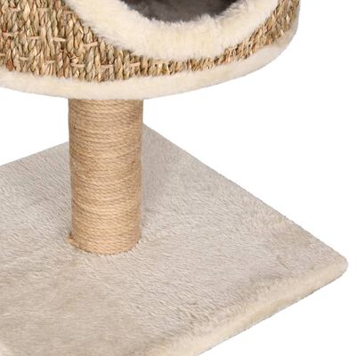 vidaXL Cat Tree with Condo and Scratching Post 52 cm Seagrass